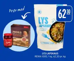 Rema 1000 LYS LAPSKAUS tilbud