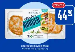 Rema 1000 FISKEBURGER HYSE & TORSK tilbud