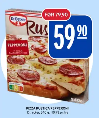 Rema 1000 PIZZA RUSTICA PEPPERONI tilbud