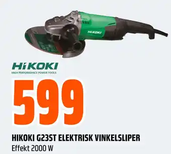 Obs Bygg HIKOKI G23ST ELEKTRISK VINKELSLIPER tilbud