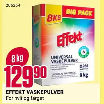 Europris EFFEKT VASKEPULVER tilbud