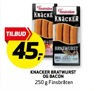 Bunnpris KNACKER BRATWURST OG BACON tilbud