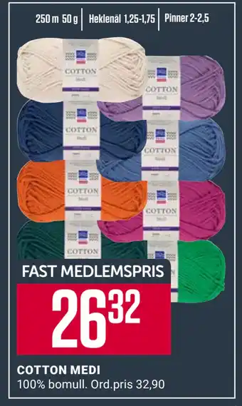 Europris COTTON MEDI tilbud