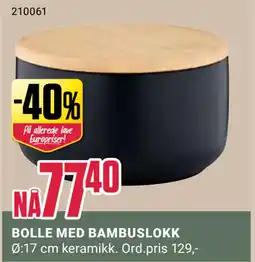 Europris BOLLE MED BAMBUSLOKK tilbud