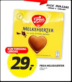 Bunnpris FREIA MELKEHJERTER tilbud