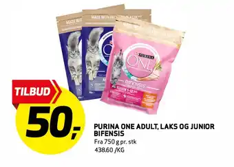 Bunnpris PURINA ONE ADULT, LAKS OG JUNIOR BIFENSIS tilbud