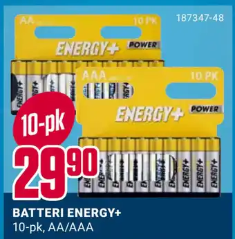 Europris BATTERI ENERGY+ tilbud