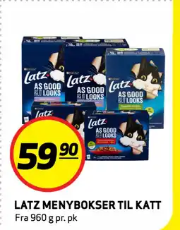 Bunnpris LATZ MENYBOKSER TIL KATT tilbud