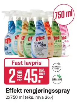 Europris Effekt rengjøringsspray tilbud