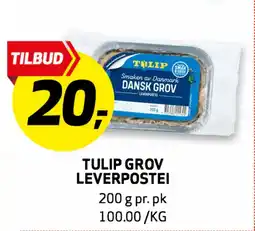 Bunnpris TULIP GROV LEVERPOSTEI tilbud