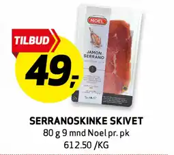 Bunnpris SERRANOSKINKE SKIVET tilbud