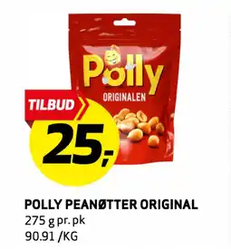 Bunnpris POLLY PEANØTTER ORIGINAL tilbud