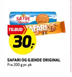 Bunnpris SAFARI OG GJENDE ORIGINAL tilbud