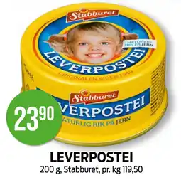 Kiwi LEVERPOSTEI tilbud