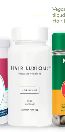 Vitusapotek Hair Luxious for henne, 60 stk tilbud