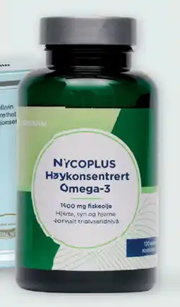 Vitusapotek Nycoplus Høykonsentrert Omega-3 1000 mg, 120 stk tilbud