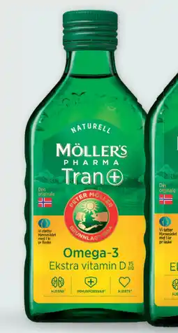 Vitusapotek Möller’s Pharma tran med D-vitamin, 250 ml tilbud