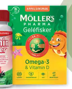 Vitusapotek Möller's Pharma Omega-3 geléfisker, 36 stk tilbud