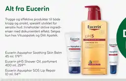 Vitusapotek Eucerin Aquaphor Soothing Skin Balm tilbud