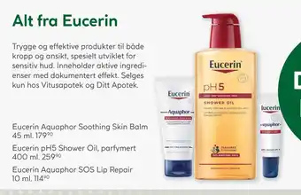 Vitusapotek Eucerin Aquaphor Soothing Skin Balm tilbud