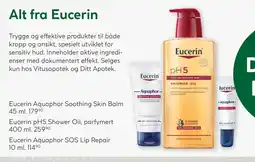 Vitusapotek Eucerin pH5 Shower Oil, parfymert tilbud