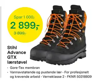 Felleskjøpet Stihl Advance GTX lærstøvel tilbud