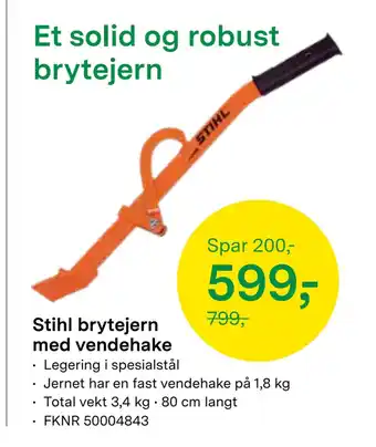 Felleskjøpet Stihl brytejern med vendehake tilbud