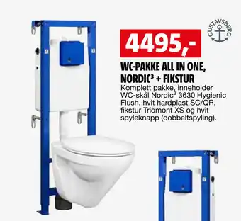 Bauhaus WC-PAKKE ALL IN ONE, NORDIC³ + FIKSTUR tilbud