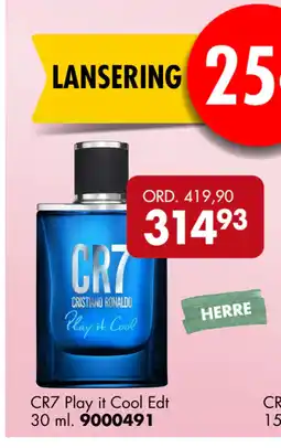 Sparkjøp CR7 Play it Cool Edt tilbud