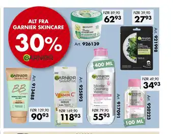 Sparkjøp ALT FRA GARNIER SKINCARE tilbud