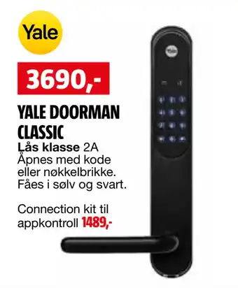 Bauhaus YALE DOORMAN CLASSIC tilbud