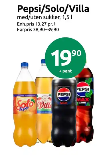 Joker Pepsi/Solo/Villa tilbud