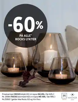 Bohus 60% PÅ ALLE* ROCKS LYKTER tilbud