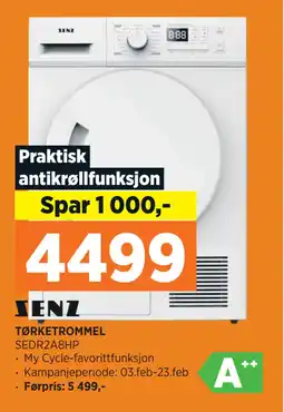 POWER TØRKETROMMEL tilbud