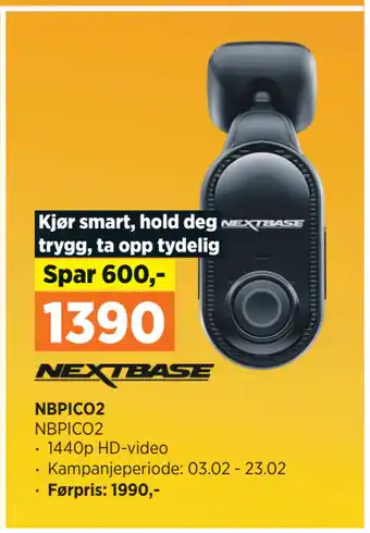 POWER NEXTBASE NBPICO2 tilbud