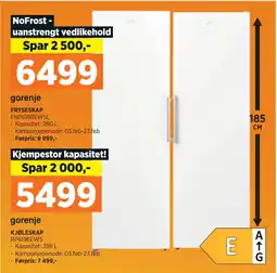 POWER FRYSESKAP tilbud