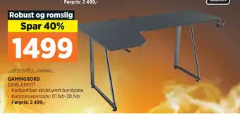 POWER GAMINGBORD tilbud