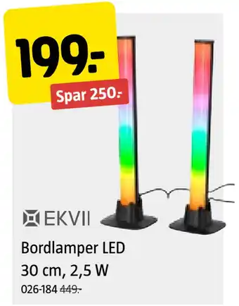 Jula Bordlamper LED 30 cm, 2,5 W tilbud