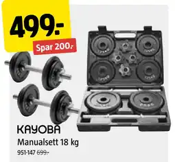 Jula Manualsett 18 kg tilbud