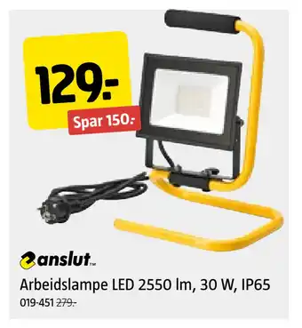 Jula Arbeidslampe LED 2550 lm, 30 W, IP65 tilbud