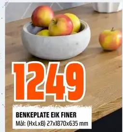 Coop Obs Benkeplate eik finer tilbud