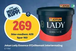 Coop Obs Jotun Lady Essence 07/silkematt interiørmaling tilbud