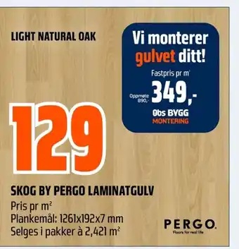 Coop Obs Skog by pergo laminatgulv tilbud