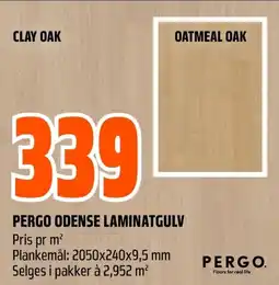 Coop Obs Pergo odense laminatgulv pris pr m² tilbud