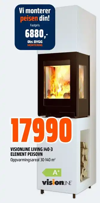 Coop Obs Visionline living 140-3 element peisovn tilbud