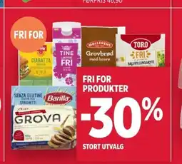 Meny Fri for produkter tilbud