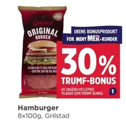 Meny Hamburger tilbud