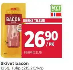 Meny Skivet bacon tilbud