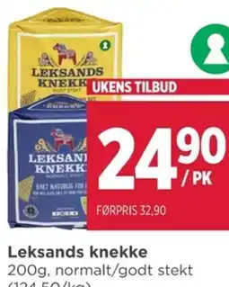 Meny Leksands knekke tilbud