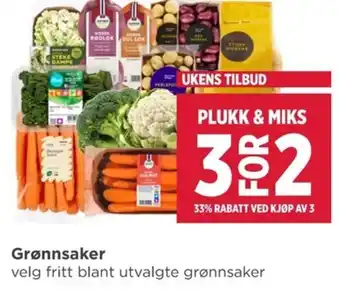 Meny Grønnsaker tilbud